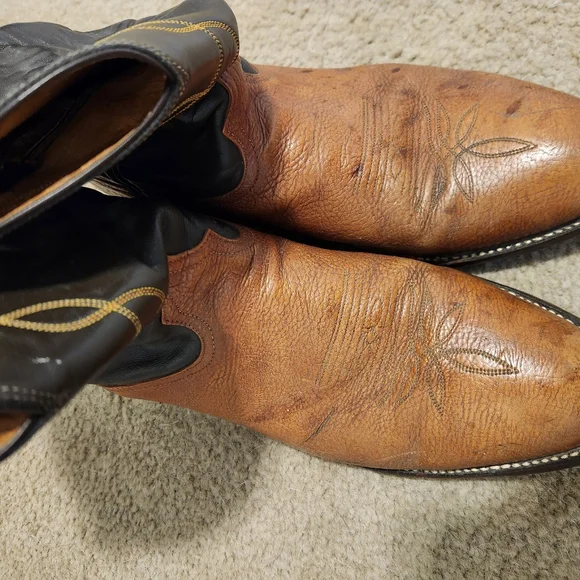 Mens Tony Lama Cowboy Boots - Picture 6 of 7